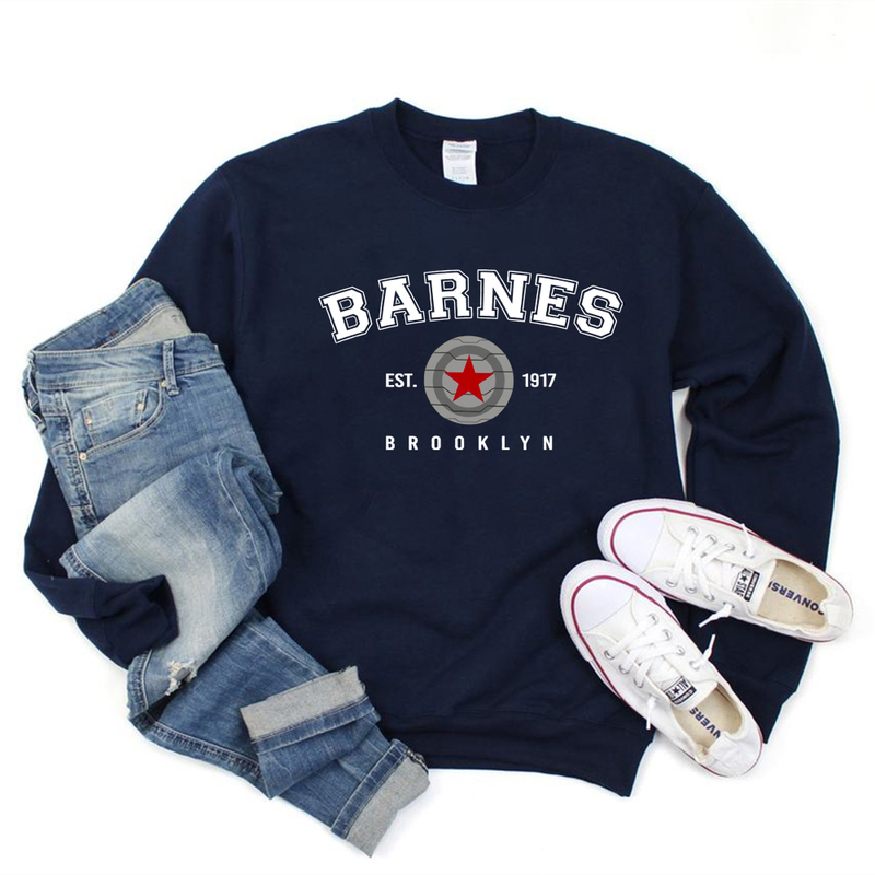 Kvinnors hoodies tröjor Vintage Barnes 1917 Sweatshirt Women Bucky Winter Soldier Pullover TV Show Inspired Superhero Cwerneck 220914