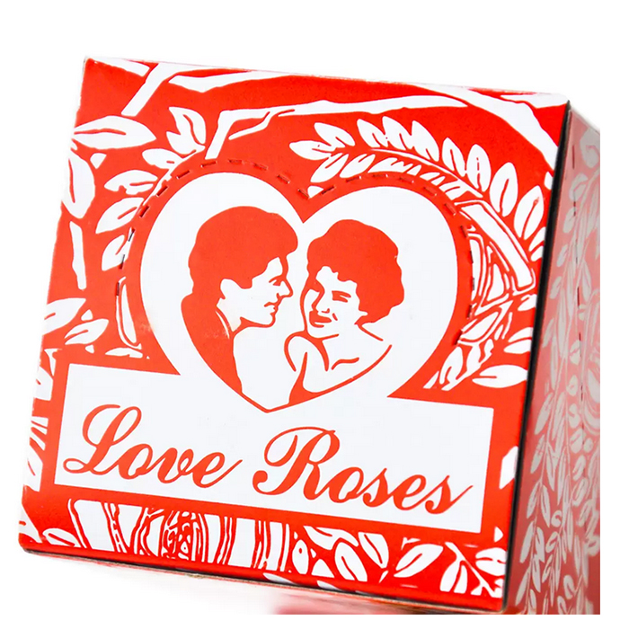 Smoking Pipes Love Rose Glasröhre mit Kunststoffblume im Inneren, 36 Stück in einer Box, Tabakpfeifen-Rauchzubehör