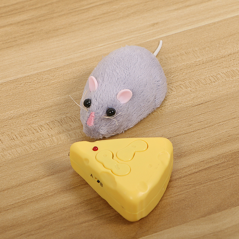 ElectricRC Animaux Télécommande électronique sans fil Rat en peluche RC Souris Jouet Flocage Emulation Jouets pour Chat Chien Blague Effrayant Trick 220914