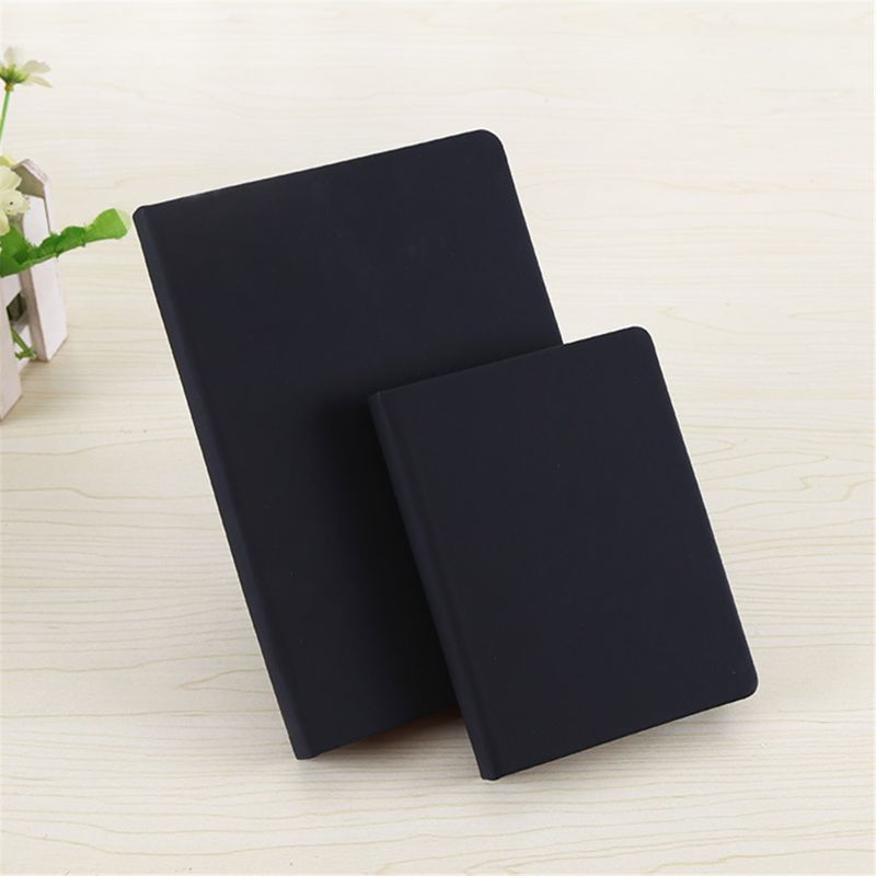 Kuitboeken All Black Paper Blank Inner Page Portable Small Pocket Notebook Sketchbook 220914