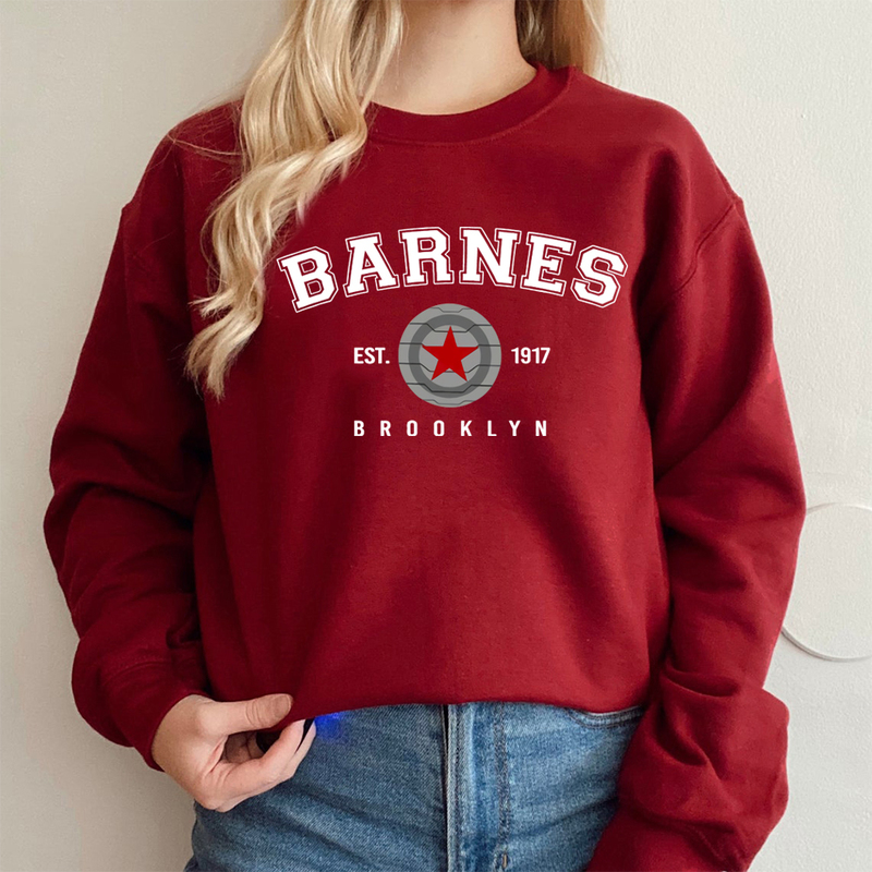 Kvinnors hoodies tröjor Vintage Barnes 1917 Sweatshirt Women Bucky Winter Soldier Pullover TV Show Inspired Superhero Cwerneck 220914