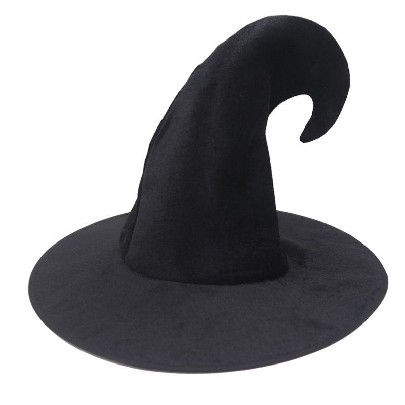 Halloween Hexenhut Hexe Zorro dunkelbraun westliche Mardi Gras Hüte für Maskerade Cosplay Accessoire Dekoration Party Kostüm