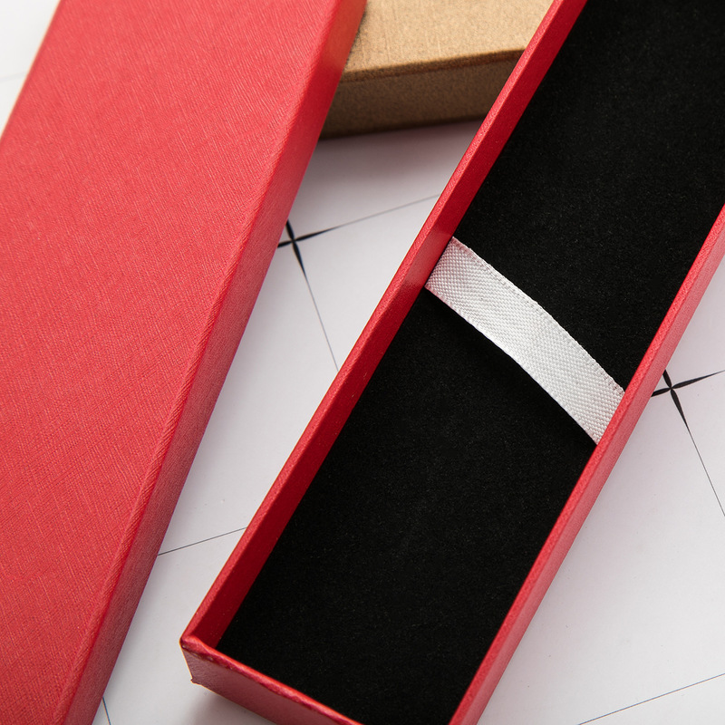 Present Wrap 10stColorful Pen Storage Box Packaging Rectangular Paper Fashion UpScale ES 220913