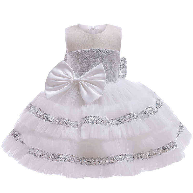 Girl`s 2022 New Children Christmas Dresses for Baby Girl Princess Fluffy Layered Tulle Costume Toddler Kids Halloween Clothes 0-5 Years 0913