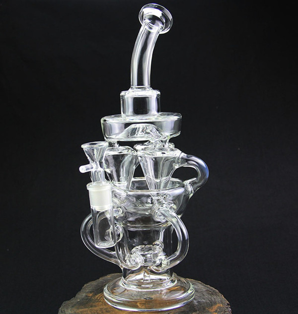 Гравитационные кальяны Recyler Dab Rig вращающийся вихревой стеклянный водяной бонг курительная трубка табачные нефтяные вышки dabs Function Pipe