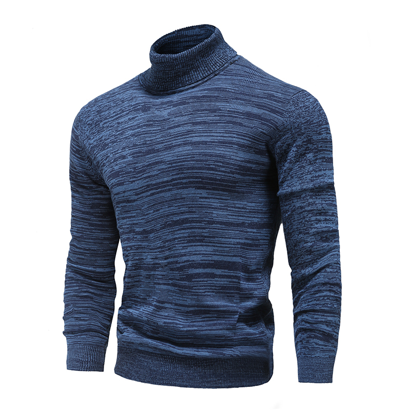 Mens Sweaters Inverno Mens Turtleneck Sweaters Algodão Slim Malha Pulôveres Homens Cor Sólida Casual Sweaters Masculino Outono Malhas 220914