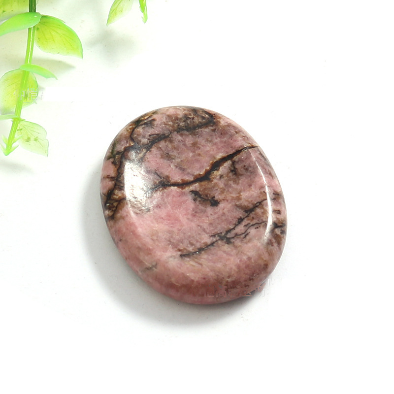 Natural Stone Thumb Crystal Massage Stone Party Favor Energy Yoga Healing Gem Craft Gift 45x35MM