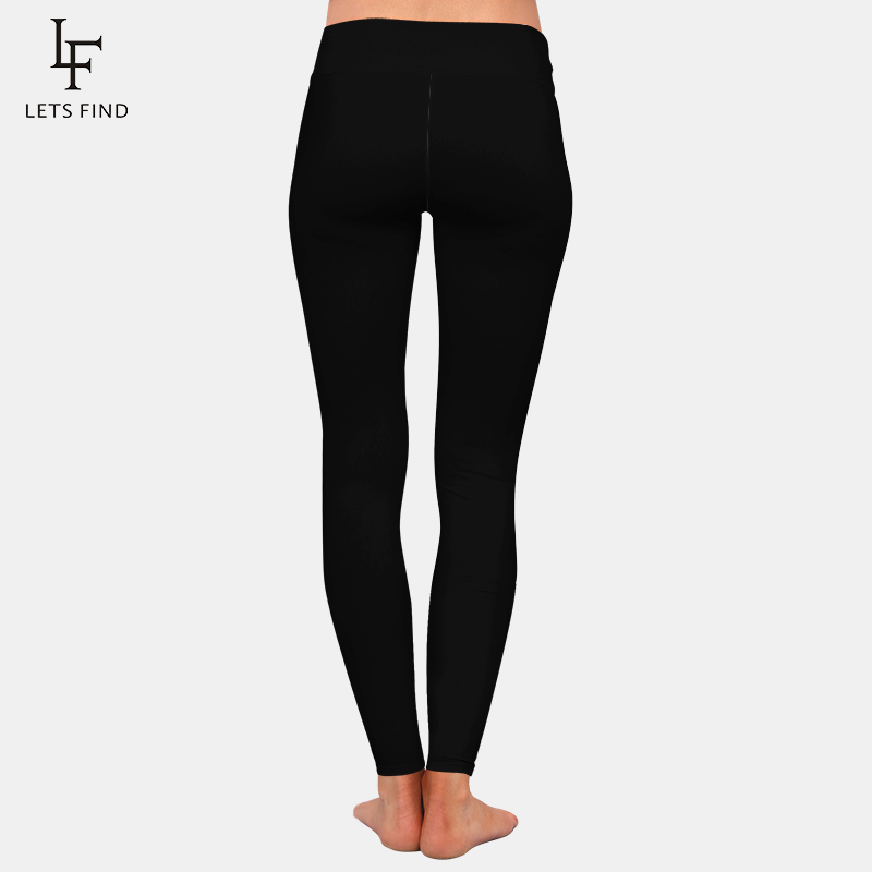 Leggings Femmes Letsfin Arrivée Femmes Leggings Solide Noir Taille Haute Confortable Respirez Librement Fitness Stretch Leggings 220914