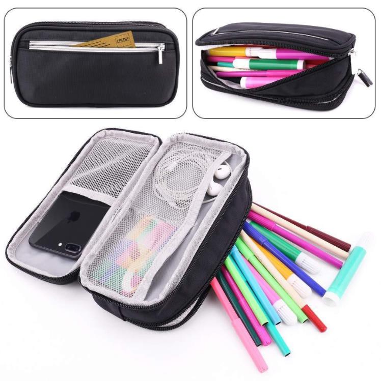 Grote capaciteit potloodkas zakken Stationery's Bowery Girls Gift Pen Bag Cases Opslag Studenten School Kantoor Benodigdheden Pouch Cosmetische reizen SN4866