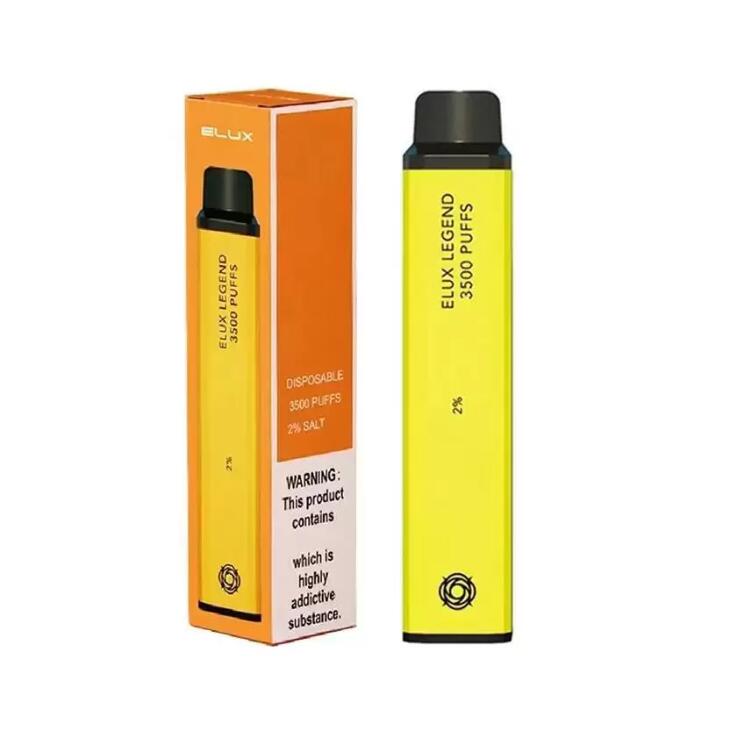 Elux Legend 3500 Puffs Bar Disposable Vapes Elux Legends 65g Pro E Cigarettes Vape Pen 1500mAh