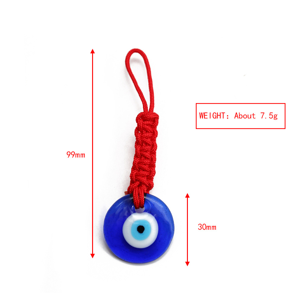 Tornari gli occhi malvagi turchi Lucky Blue Eye Charm Weave Key Chaining Keyring for Men Women Case Key Ciondolo