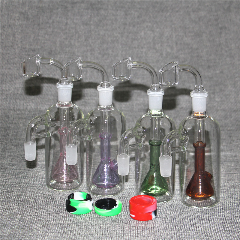 Hookah Glas Ash Catcher 14 mm 18 mm 5,5 inch Mini Glass Bong Water Catchers Dikke Pyrex Clear Bubbler Ashcatcher 45 90 graden Nectar