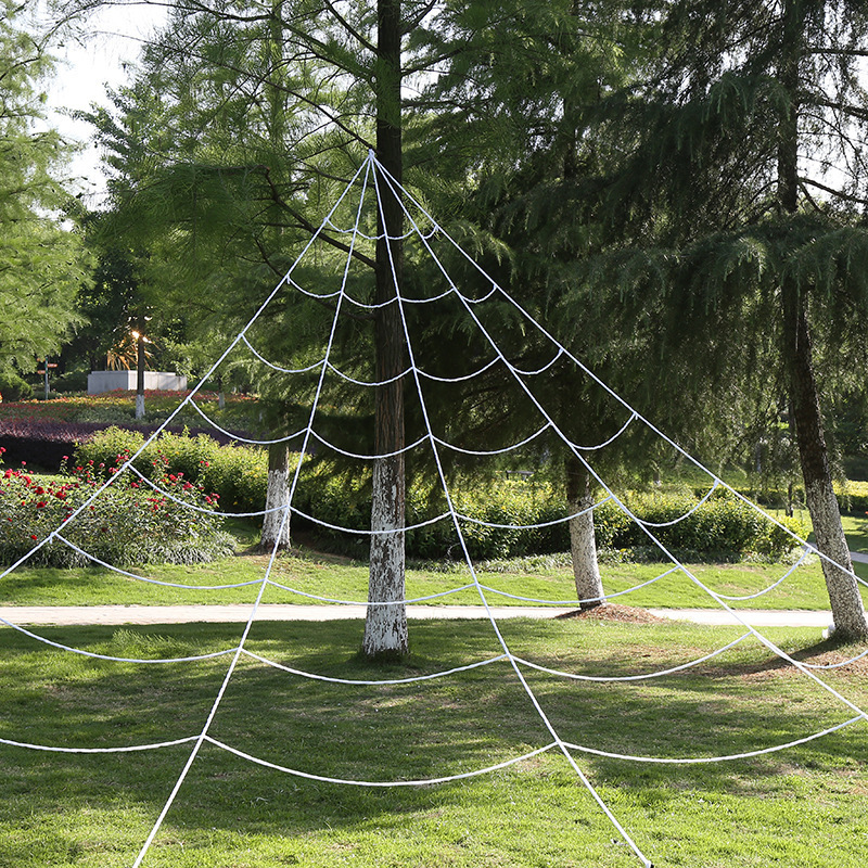 Party Decoration Halloween Spider Web driehoekige net simulatie Oversized pluche Spider Ghost Festival Indoor en Outdoor Decoratieve rekwisieten 220915