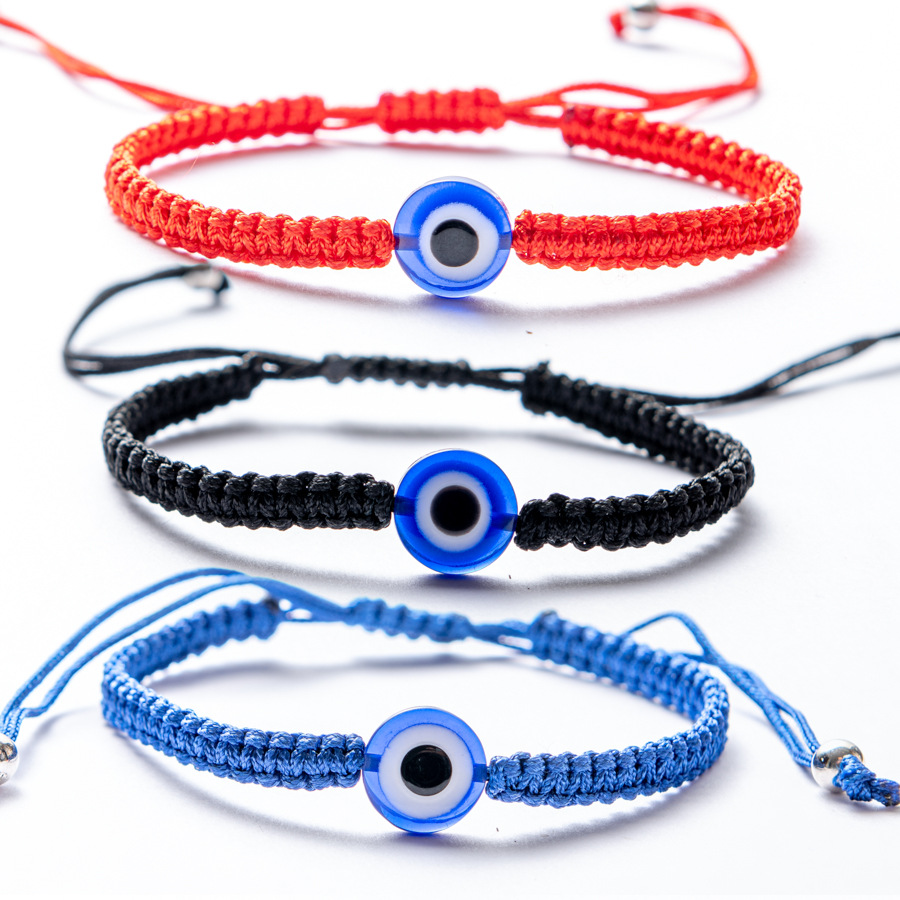 Pulseira de corda vermelha trançada à mão turca para homens e mulheres, joias de amizade, amuleto, fio da sorte, corda, presentes ajustáveis
