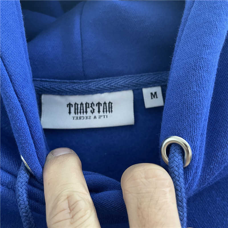 Luvtröjor för herr Tröjor Blå Trapstar Hoodie Herr Dam 1 1 Toppversion Broderade tröja Kläder 220915