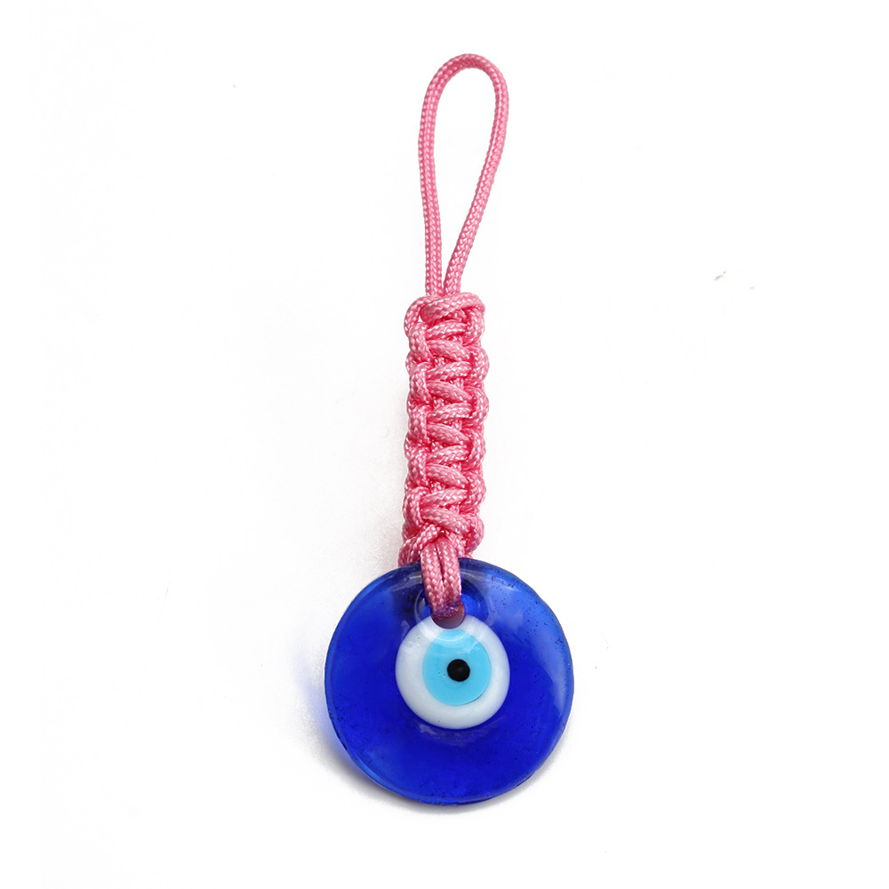 Türkischer böser Blick-Schlüsselanhänger, glücklicher blauer Augen-Charm, geflochtener Schlüsselanhänger, Schlüsselanhänger für Männer und Frauen, Auto-Schlüsselanhänger