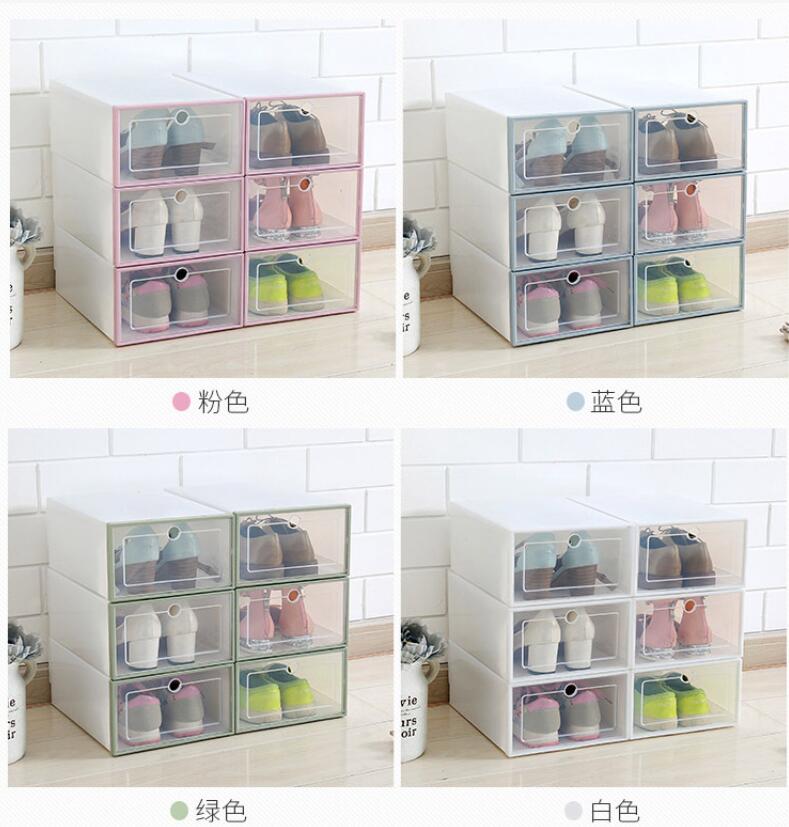 Neue transparente plastische plastische japanische Art verdickte Schublade Box Schuhkarton Factory Direktverkauf