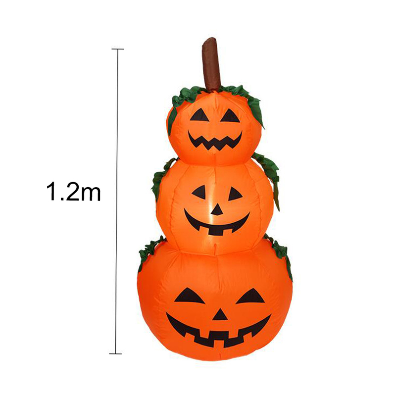 Decorazione feste Zucca gonfiabile Spettrale Bambola illuminata Puntelli vacanze di Halloween Palloncino illuminato Zucca Palla d'aria Giocattoli Decorazione da giardino 220915