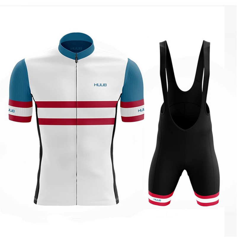 Chándales para hombres HUUB Verano Hombres Manga corta Ciclismo Jersey Conjunto Transpirable MTB Bicicleta Ciclismo Ropa Maillot Ropa Ciclismo Uniforme Kit 220914