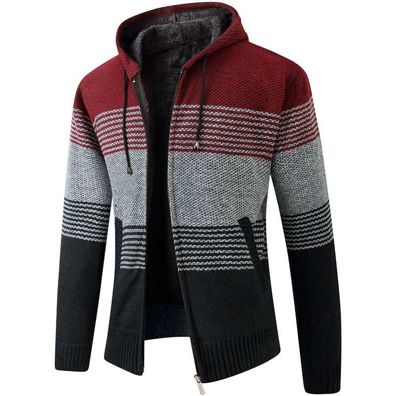 Herenwol mengsels herentruien herfst winter warme ritsrust vest sweaters man casual gebreide trui jas man man 220915