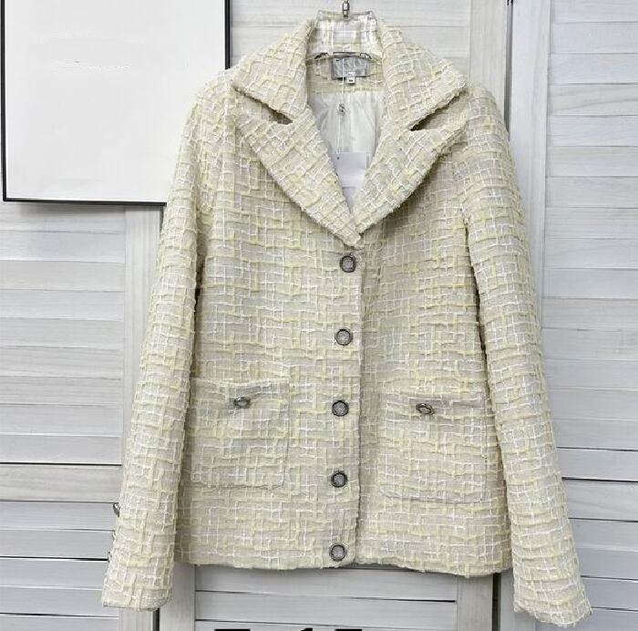 Realfine Blends 5A Tweed Manteau Robe Automne Hiver Manteaux Pour Femmes Taille S-L