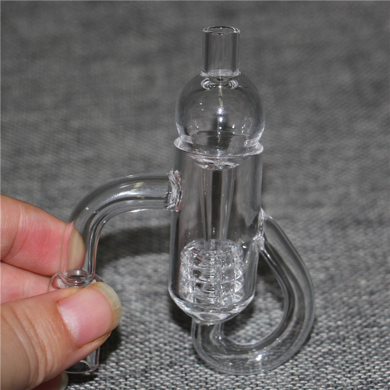 Rökning Diamond Knot Loop Cycler Banger Dab Nail Recycler Quartz Banger Power Gear Insert Carb Cap för oljerigg Glas Vattenrör Bongs