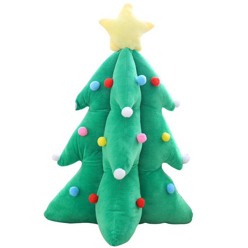 Factory Wholesale 13.8 Inch 35cm Music Christmas Tree Christma Scene Arrangement Decorative Plush Toys Children's Christmas Gifts