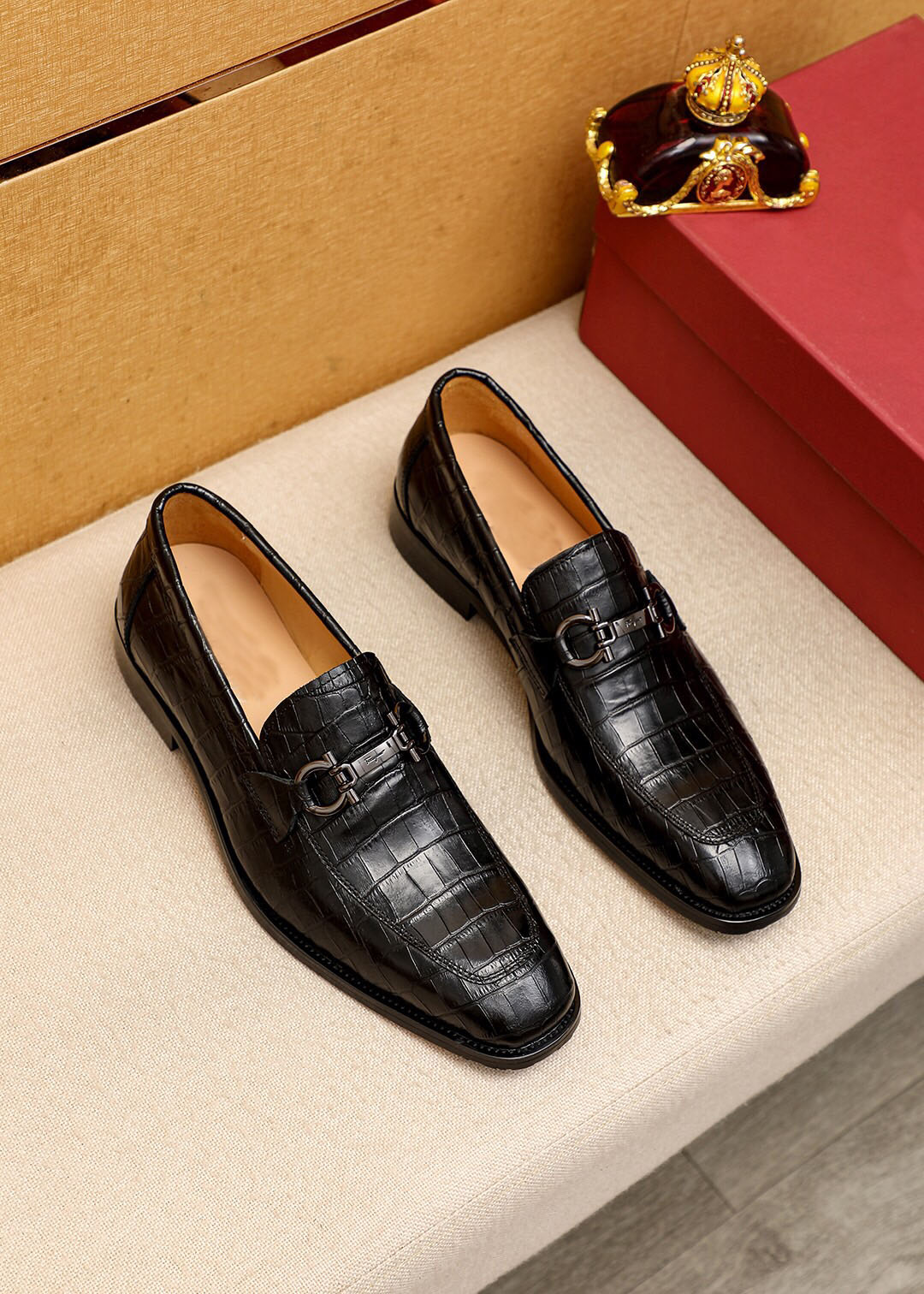 New Men's Genuine Leather Platform Dress Shoes Fashion Brand Wedding Party Oxfords Mens Slip On Business Flats Tamanho 38-45