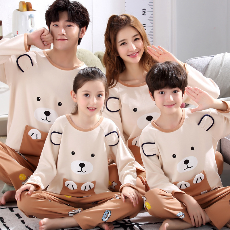 Family Matching Outfits SAILEROAD Family Matching Parent-child Rabbit Pajamas Sets Cotton Children Women Baby Kids Homewear Fashion PJS Set Nightwear 220914