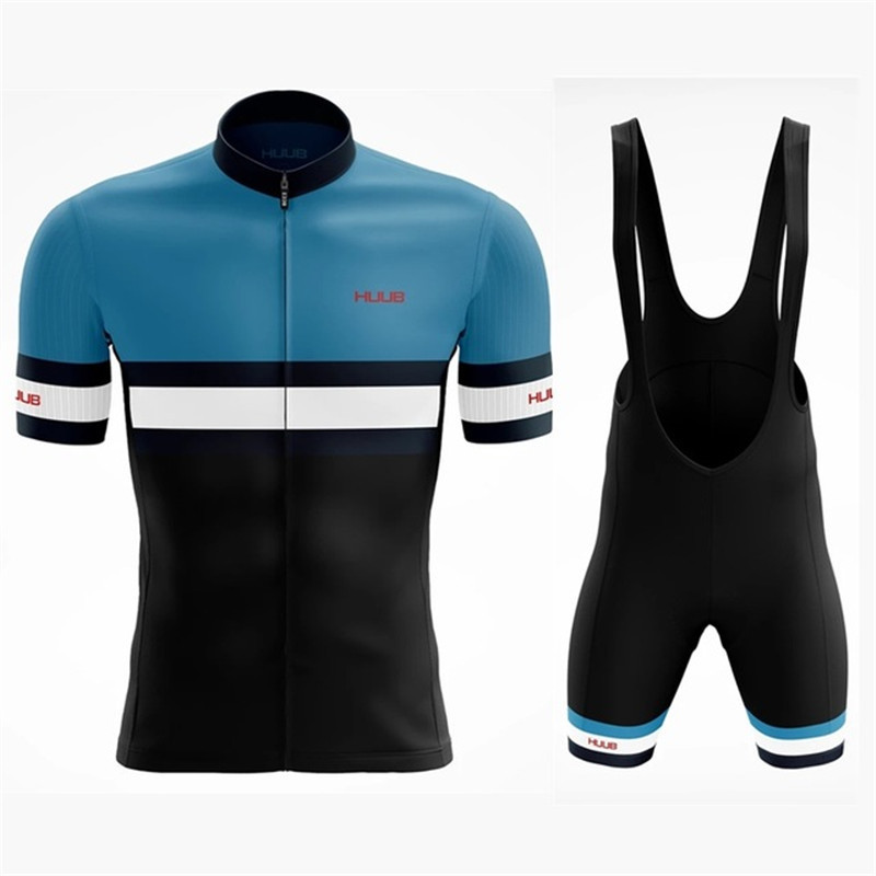 Chándales para hombres HUUB Verano Hombres Manga corta Ciclismo Jersey Conjunto Transpirable MTB Bicicleta Ciclismo Ropa Maillot Ropa Ciclismo Uniforme Kit 220914