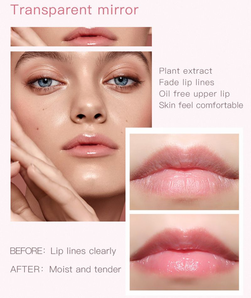 Pudaier Mirror Oil Moisturizing Glossy Lip Gloss Pearlescent Liquid Lip Glaze Waterproof Lasting Transparent Makeup