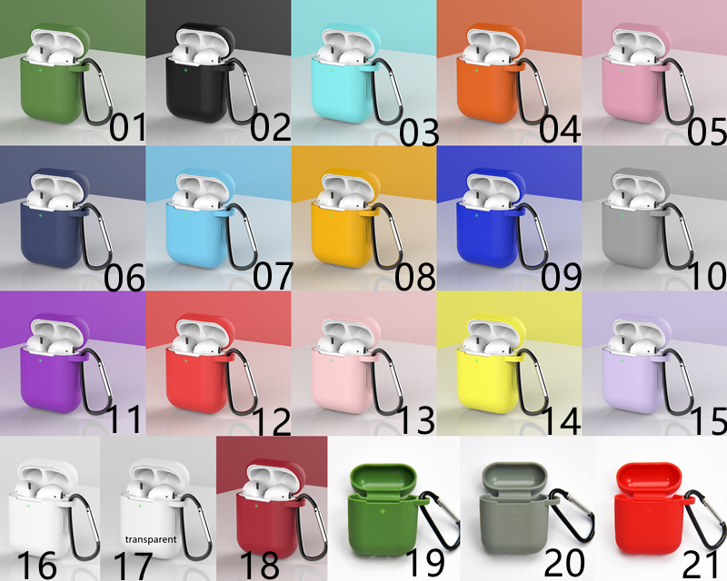 Accessoires de casque pour Airpods Pro 3 2 Cover Étui de protection anti-chute anti-poussière en silicone liquide avec crochet anti-perte Free Ship