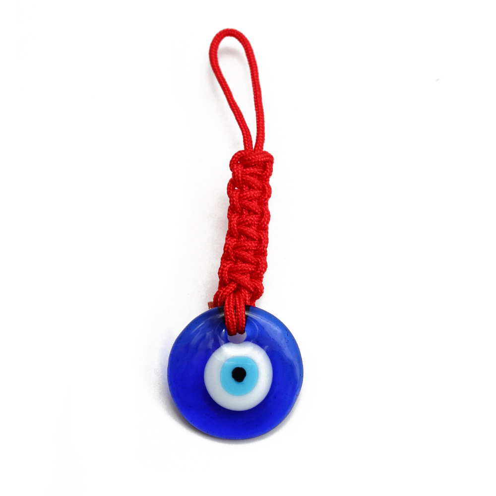 Tornari gli occhi malvagi turchi Lucky Blue Eye Charm Weave Key Chaining Keyring for Men Women Case Key Ciondolo