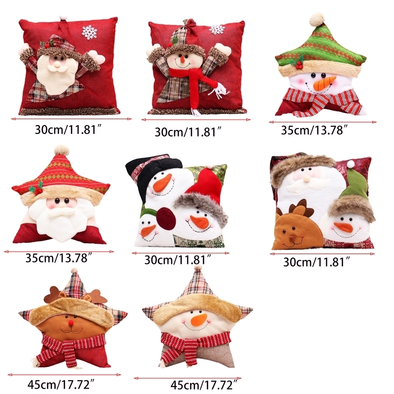 CushionDecorative Pillow Creative Merry Christmas Throw Cute Cushion Stuffed Toy Xmas Party Decor E1pd 220914