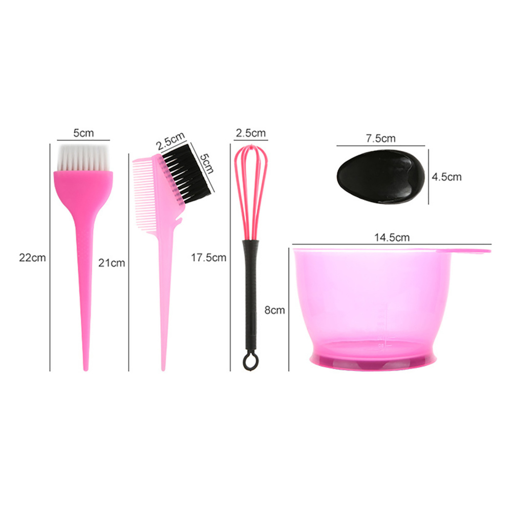 Hair Dye Color Brush Bowl Set With Ear Caps Dye Mixer Hair Tint Dying Coloring Applicator Hairdressing Styling Accessorie