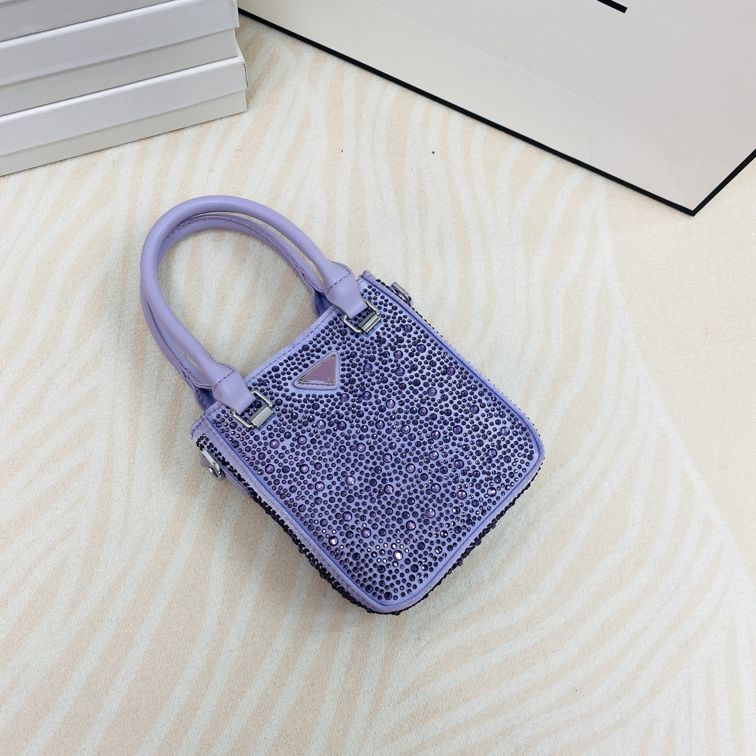 Rhinestone Tote Bag Fashion All-Match Mini Handbag Casual Shoulder Crossbody Phone Bags