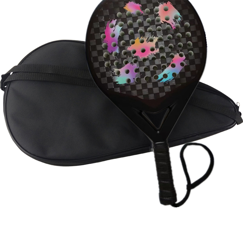 carbon fiber racchetta padel racket 38mm thickness EVA core custom logo paddle tennis racket with bag