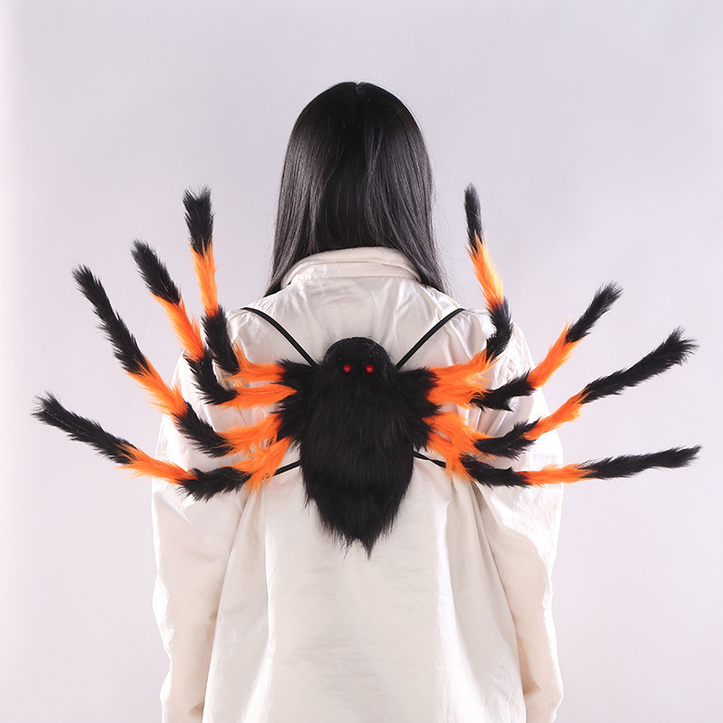 Party Decoration 125m Halloween Spider Creative Pocket Masquerade Props Candy Color Riem Big 220915