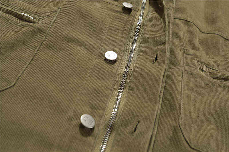 メンズジャケットCavempt C.E Puffer Khaki Corduroy Zipped Jacket Men Women 1 1 High Quality Cav空白パン