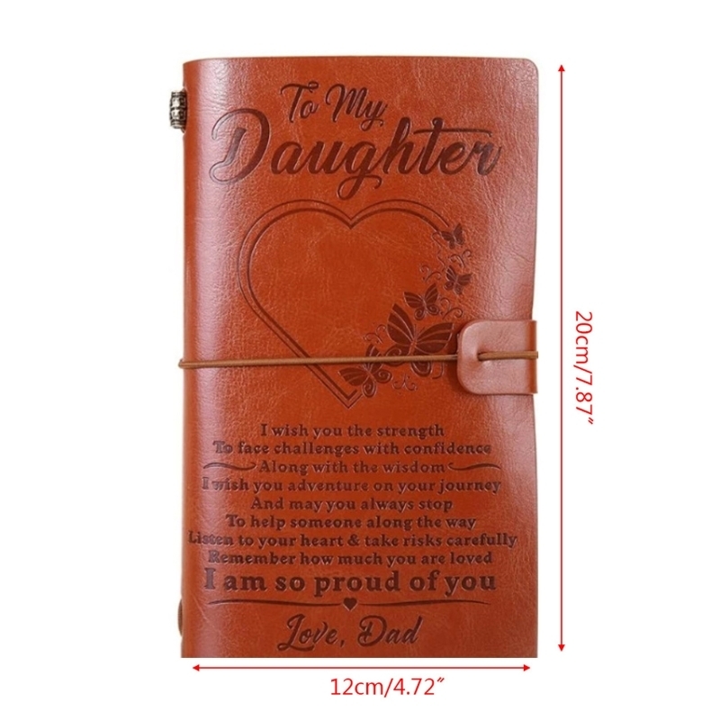 Блокноты винтажные гравированные кожаные журналы дневник записной книжки для моей дочери сталкивается с проблемами Love Mon гравированная ноутбук Дневник 220914