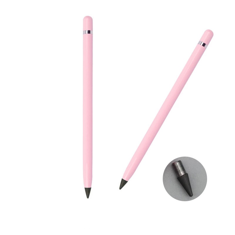 Students Sign Environmental Friendly Creativity Inkless Pencil Metal Penholder Infinity Writing Pen Eternal Pencil