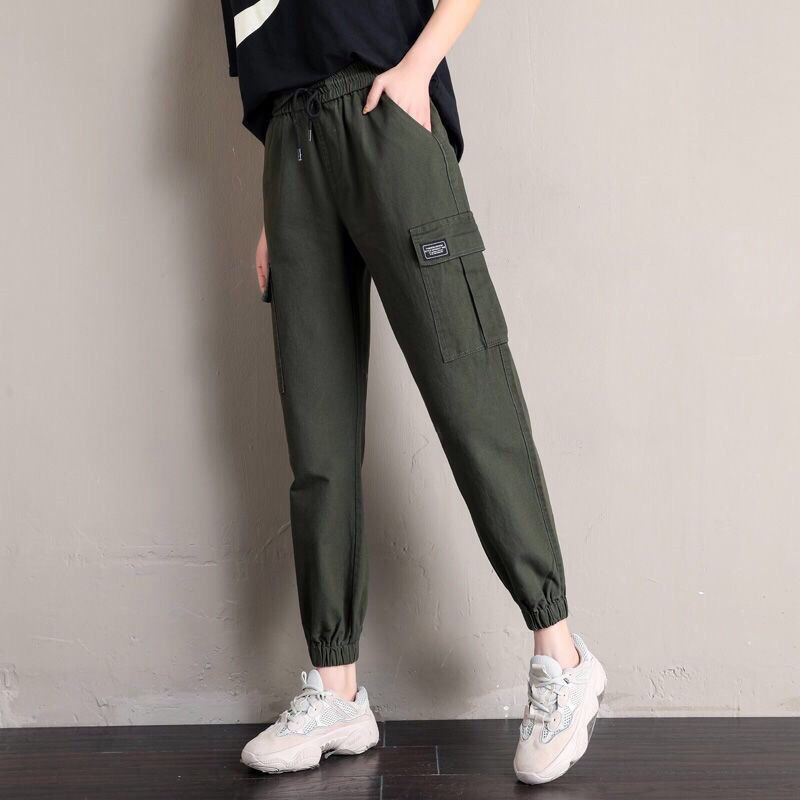 Kvinnors byxor capris kvinnor last casual streetwear harajuku hip hop harem jogger sweatpants h￶g midja l￶sa kvinnliga byxor 220915