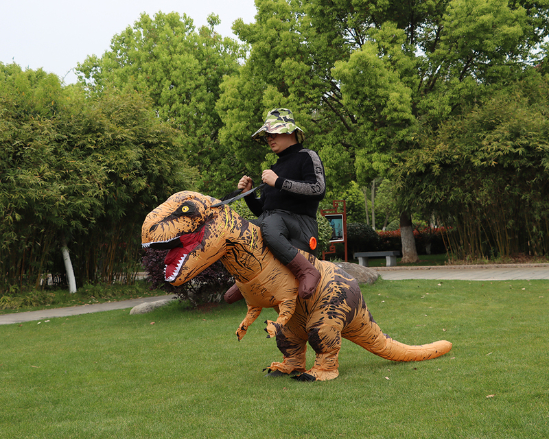 Theme Costume T-REX Monster Inflatable Blow Up Cosplay Dinosaur Clothing Carnival Halloween Christma Dress For Man Woman Party Show 220915