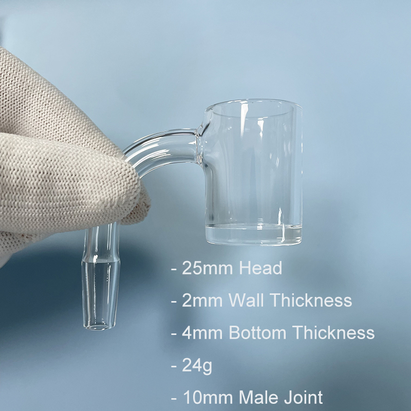 4mm Thick Smoking Oil Burner Bowl 25mm Big Quartz Banger With 10mm 14mm Male Female Joint Nail