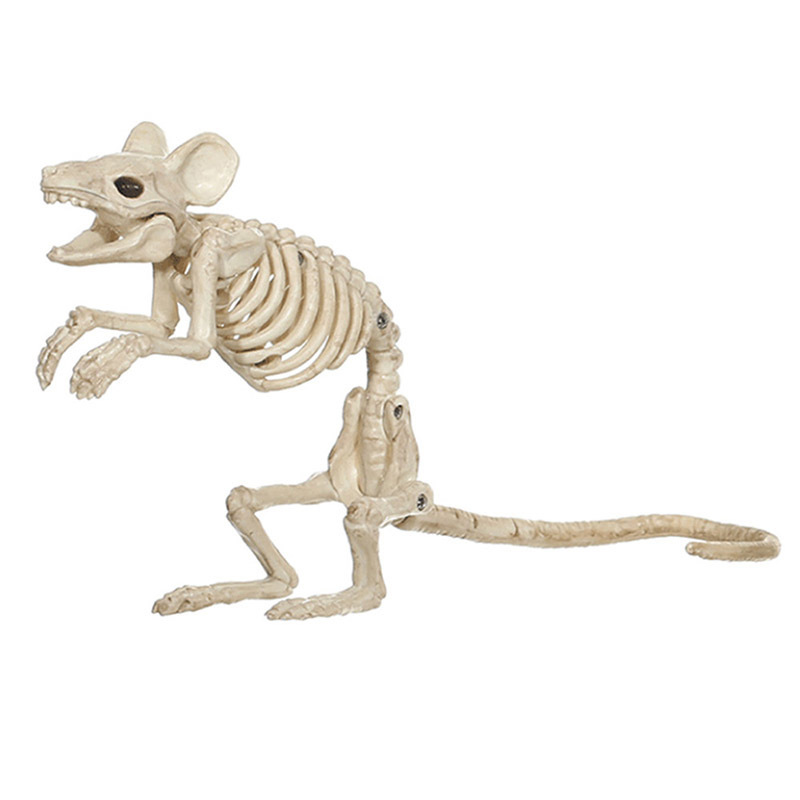Decora￧￣o de festa Halloween decora￧￣o simula￧￣o Animais Mouse Dog Catrulh Skull Bone Ossos Bar filme de terror assombrado em casa Props Decora￧￵es 220915