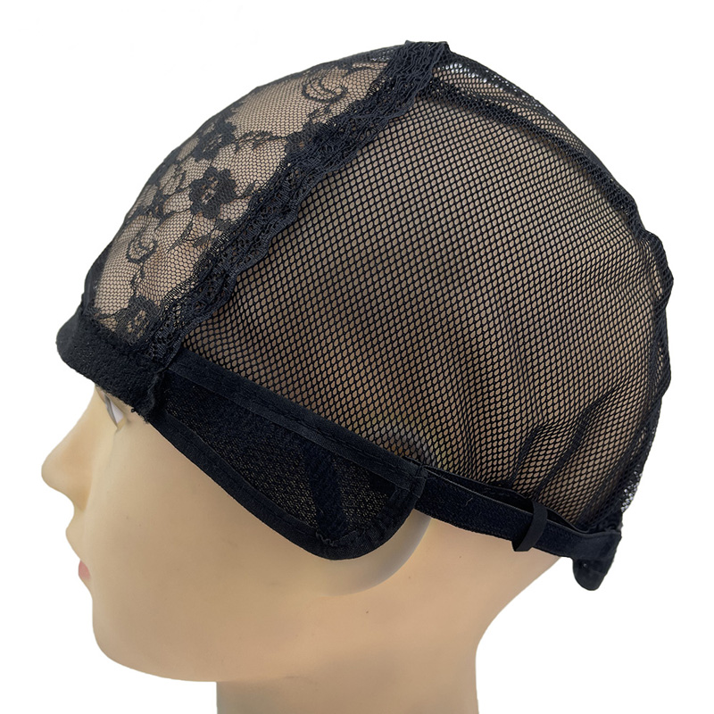 Elastic Hair Net Lace Head Cover Wig Accessories Net Cap Wholesale Adjustable Domestic Small Flower Caps 
