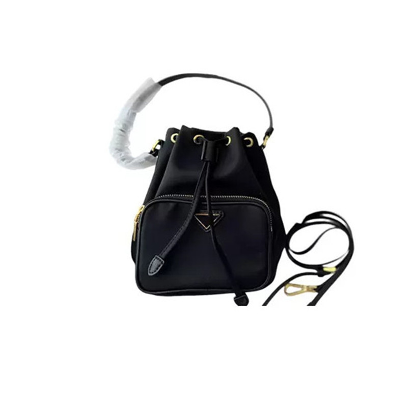 Designer-Fashion Bucket Shoulder Bag Women Drawstring Crossbody Bag Female Messenger Bags Ladies nylon Handbag298u