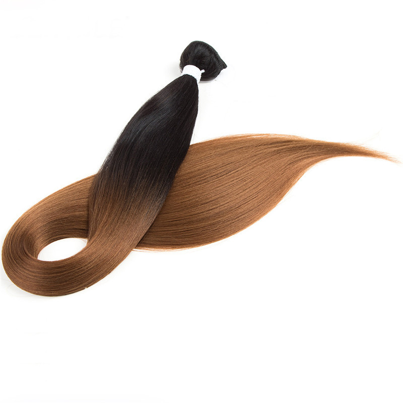 Wefts de cabelo sintético Facula extensões de cabelo de cores macias retas e retas para mulher