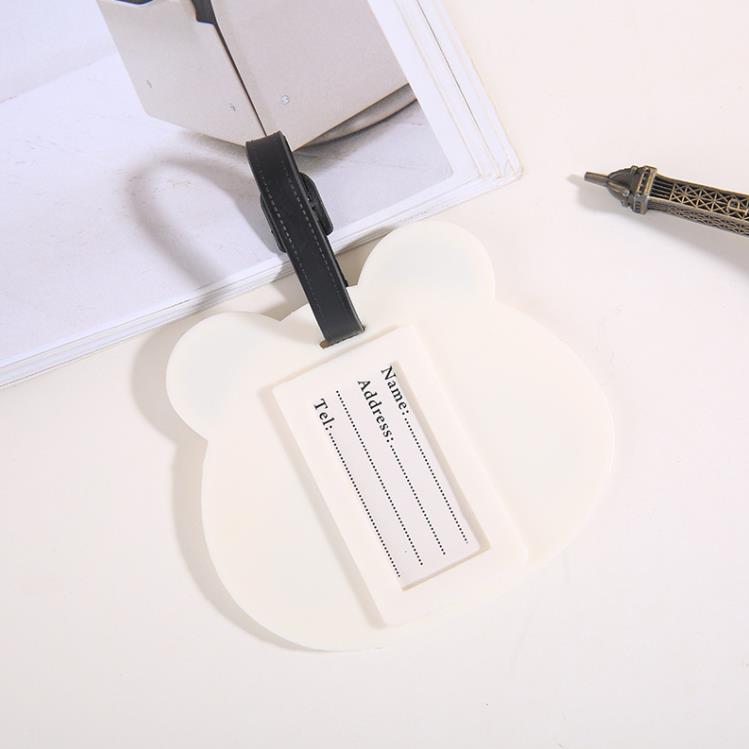 Creative Pvc Panda Tag Tag Kreki Partyjne Przychylność przenośna kreskówka etykieta podróżna Keyring SN4158