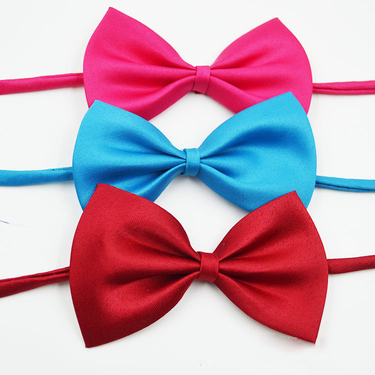 Kid Bowties Solid Butterfly Bowtie Wedding Akcesoria Prezenta